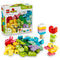 LEGO DUPLO Colorful Creative Box 10479 includes bright plastic bricks in red, yellow, green, blue and pastel shades, with duck, flower and ice pop models beside the box.