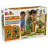 LEGO DUPLO Discovery Forest with Wild Animals set 10480 box back shows green and brown forest builds, five animal figures and a child playing, with exploration activity graphics.