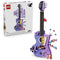 LEGO Editions Olivia Rodrigo's Dual Guitar set pairs a white retail box with the lavender brick-built guitar, butterfly and star accents, plus two musician minifigures.