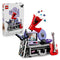 LEGO Olivia Rodrigo Secret Storage set pairs its white retail box with a black and gray music case display featuring a red guitar, lavender record and megaphone.