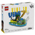 LEGO Editions Vini Jr. Soccer Highlights retail box showcases blue, yellow, green and white plastic display artwork, football action details, player imagery and branded packaging against a light background.