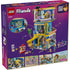 LEGO Friends Heartlake City Friends Club House package back shows blue and pink plastic building with open rooms, play features, mini dolls, accessories, and illustrated scenes explaining interactive functions and story play.