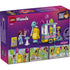 LEGO Friends Ice Cream & Balloon Stand back-of-box packaging, purple cardboard panel showing included minidolls, balloons, popsicles, cart details, and step-by-step learn-to-build features illustrated clearly for young builders.