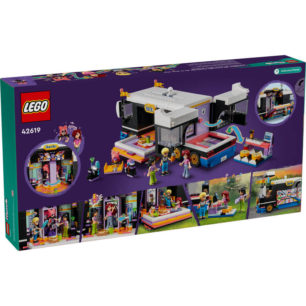 LEGO® Friends Pop Star Music Tour Bus Toy 42619