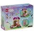 LEGO Gabby's Dollhouse Kitty Fairy's Garden House set 11212 box back in pastel colors, showing the open playset, fairy and cat figures, accessories and learn-to-build steps.