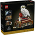 Back of LEGO Harry Potter Philosopher’s Stone Collector’s Edition box showing the Hedwig owl display model, interior features, build sections, and premium presentation details printed on black and gold packaging.