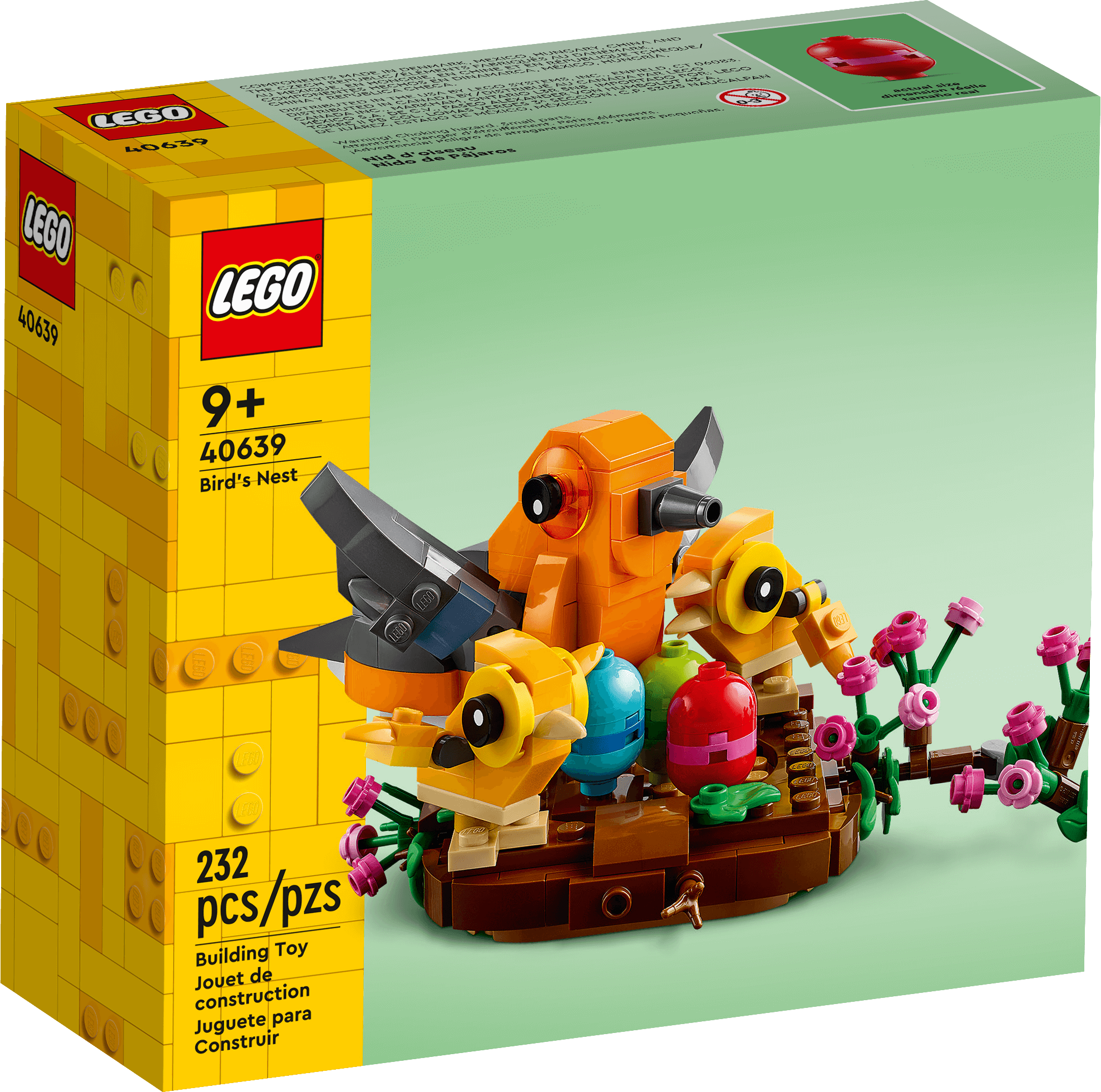 LEGO® Iconic Bird's Nest 232 Piece Building Kit (40639)