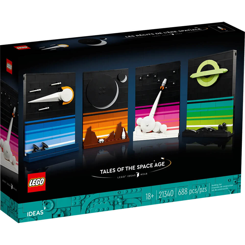 LEGO® Ideas Tales of the Space Age 21340 Building Set (688 Pieces) front of the box