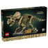 LEGO Jurassic World Triceratops 77985 box has black and tan cardboard packaging showing the brick-built fossil skeleton, display base, 1,154-piece count and 18+ age mark.