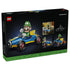 LEGO Mario Kart Luigi & Mach 8 package back features black retail packaging with build photography, feature highlights, dimensions and collector presentation details for the display model set.