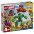 LEGO Marvel Loki vs. Team Iron Man 11211 box shows the 204-piece set with green Iron Hulk mech, red jet, purple car, lab station, Loki, and age 4+ marking.