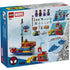 LEGO Marvel Team Spidey Pirate Ship package back shows the box with build steps, accessories, characters, and alternate views, explaining play features and easy-build elements for young builders.