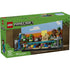 LEGO Minecraft Mini Biomes box features green cardboard packaging with a clear product image of a multicolored brick-built biome display, labeled set 21589 and highlighting the 797-piece construction set.