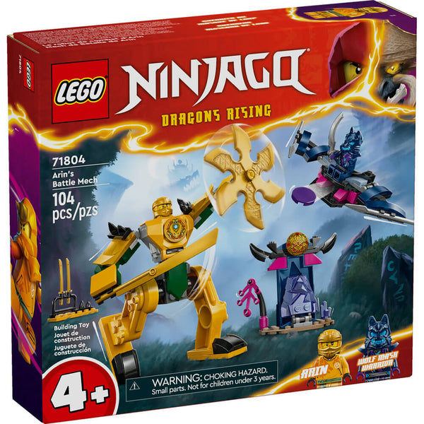 やひ LEGO® NINJAGO® Arin's Battle Mech Ninja Toy Set 71804 – Maziply Toys