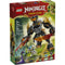 LEGO NINJAGO Dragons Rising set box in red and green cardboard showing Cole’s Mission Mech in dark gray and gold plastic, large articulated arms, minifigures, and action artwork promoting fantasy combat play.