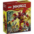 LEGO NINJAGO Dragons Rising box shows a red dragon mech made from glossy plastic bricks with gold claws and wings, including ninja minifigures, set number 71851, displayed against a dramatic green action scene.