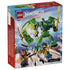 LEGO NINJAGO Dragons Rising set 71862 box back in red and blue shows the green winged dragon mech with sword, three minifigures, and icy battle scene artwork.