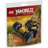 LEGO NINJAGO Legacy Cole’s Car set packaging in red, gold, and green printed cardboard, showing the assembled buggy racing on a dirt path, LEGO branding, age 6 plus label, and piece count on the front.