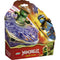 LEGO NINJAGO Dragons Rising box features Nya vs Mutation Monster spinner made from translucent purple plastic, dramatic action artwork, included minifigures, age 6 plus label, and set number 71849.