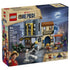 LEGO One Piece Showdown with Captain Smoker 75642 box features a tan and blue package with the Recruitment Center build, green motorcycle and four minifigures.