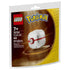 LEGO Pokémon Premier Ball 30729 package shows a white and red plastic brick Premier Ball against a glowing brown backdrop, labeled for ages 7+ with 46 pieces.