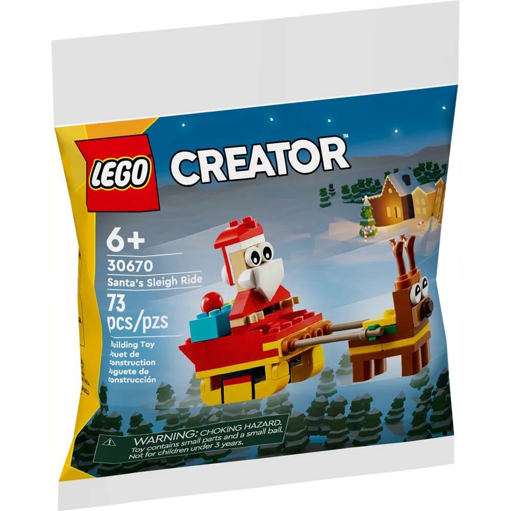 Front packaging image of LEGO® Santa's Sleigh Ride 73 Piece Building Set (30670)