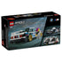 LEGO Speed Champions BMW M3 E30 77263 package back shows the white race car with gold wheels from rear, side and overhead angles alongside its driver minifigure.
