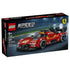 LEGO Speed Champions Ferrari 499P 77261 box front shows the red race car with black aero details and racing decals on track, labeled as a 329-piece set for ages 9+.