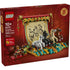 LEGO 80119 Galloping Horses Canvas box front in deep red cardboard with gold accents, showing the completed horse display build, age marking, piece count, and Spring Festival branding