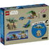 LEGO Star Wars Grogu’s Homestead box back showing learn-to-build features, included figures, accessories, and play ideas illustrated across detailed retail packaging graphics.