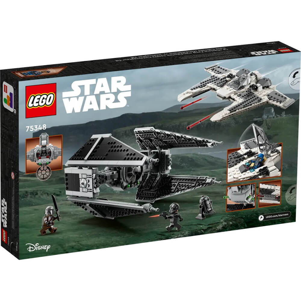 LEGO Star Wars Mandalorian Fang Fighter vs TIE Interceptor 957 Piece Building Kit