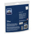LEGO Star Wars Razor Crest building toy package back in blue and white printed material, rectangular retail pouch format showing set information, safety details and product branding on a plain backdrop.