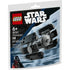 LEGO Star Wars TIE Advanced set packaging in black, blue, and gray glossy cardboard, showing the assembled starfighter in flight with LEGO and Star Wars logos, age 6+ label, and piece count on the front.