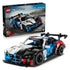 LEGO Technic BMW M4 GT3 EVO set includes multicolor race car model with aerodynamic body and rear wing, paired with branded packaging box, arranged on a clean white background for retail product presentation.