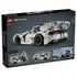 LEGO Technic Dodge Viper GTS-R box back in dark gray cardboard shows the white race car from the rear, with panels illustrating working features and a real Viper.