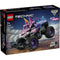 LEGO Technic Monster Jam Sparkle Smash box front displays dark stadium-style packaging with the unicorn-themed monster truck, set number 42220, age 7+, piece count, and pull-back action highlighted.