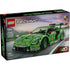 LEGO Technic Porsche 911 GT3 R box front features dark packaging with a green Porsche race car speeding on track, Porsche crest, set number 42224, age 11+, and piece count highlighted prominently.