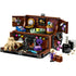 LEGO Wednesday Thing’s Apartment set shown as a closed brown toy trunk with black trim, metallic detailing, and the LEGO Thing hand model perched on top.