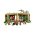 LEGO Harry Potter Herbology Class playset features a tan plastic greenhouse with green plants, magical accessories, Professor Sprout, Hermione and Neville on a clean white background with detailed LEGO elements and realistic display presentation.