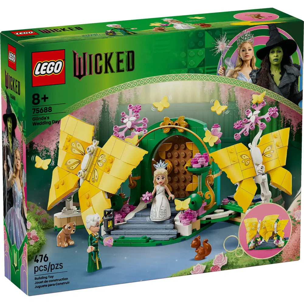 LEGO Harry Potter Herbology Class box front displays blue packaging with tan greenhouse set, Professor Sprout, Hermione, Neville and magical plants before a Hogwarts themed background.