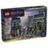 LEGO Harry Potter Knockturn Alley Wizarding Shops set 76471 in gray, black and green bricks, pictured on the box front with 788 pieces and 7 minifigures.