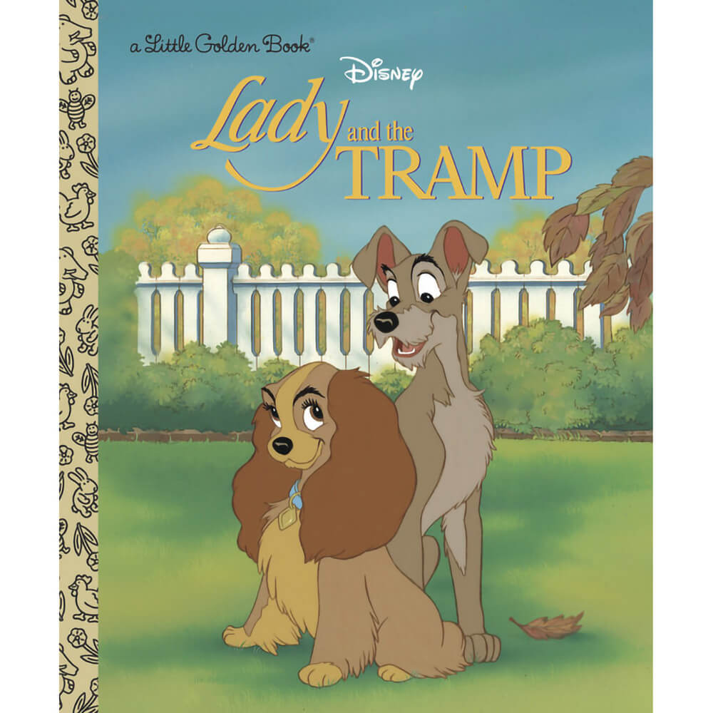 Little Golden Book Lady and the Tramp (Disney Lady and the Tramp) (Hardcover) - front book cover.