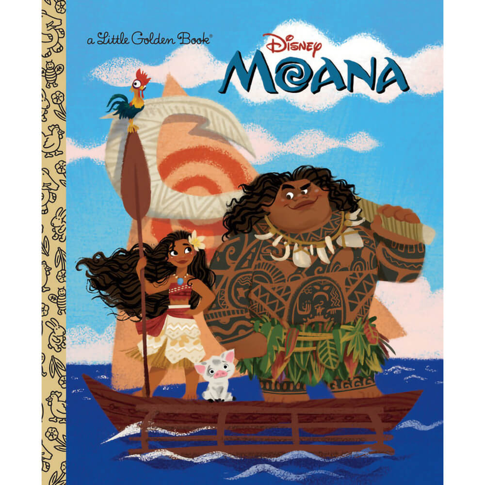 Little Golden Book Moana (Disney Moana) (Hardcover) - Front book cover