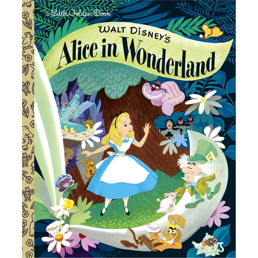 Little Golden Book Walt Disney's Alice in Wonderland (Disney Classic) (Hardcover) front cover