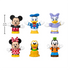 Complete Fisher-Price Little People Disney Mickey and Friends 6-piece figure set with height measurement of 2.7 inches.