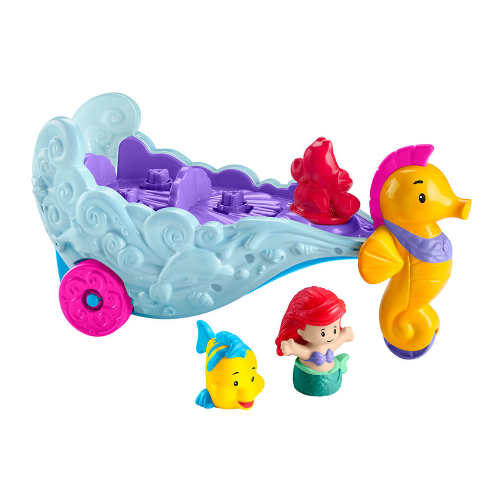 Little People Disney Princess Ariel's Light-Up Sea Carriage Playset