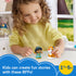 Disney Princess Jasmine and Rajah toy figures Little People with bright colors and smooth plastic finish, rounded shapes for small hands, child playing scene on table in home setting with soft natural light.