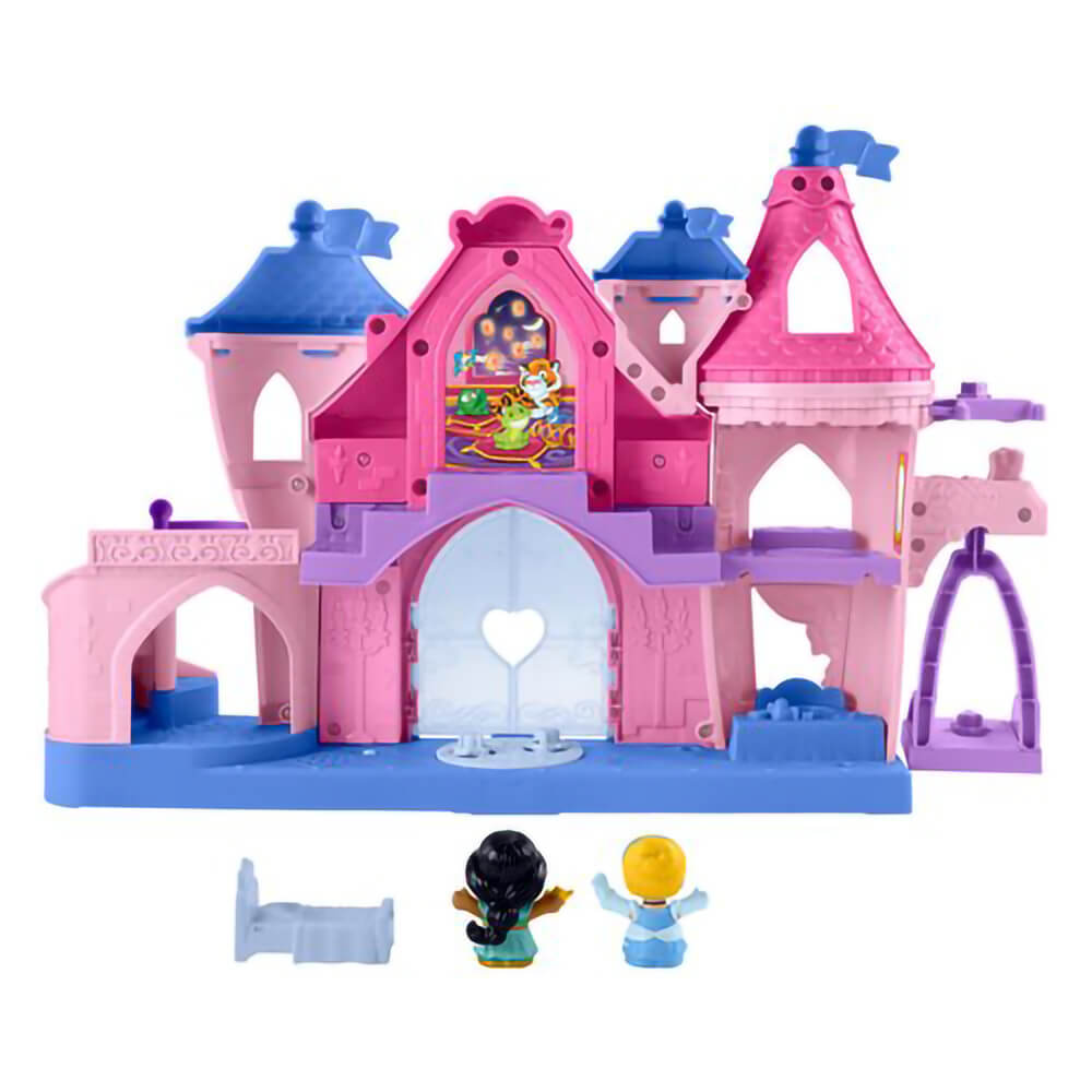 Little People Disney Princess Magical Lights & Dancing Castle Playset Back of Castle