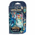 Disney Lorcana trading card game deck package featuring Judy Hopps and Robin Hood artwork on a dark blue box labeled “Whispers in the Well.” The single-player deck includes bonus booster cards from Ravensburger.