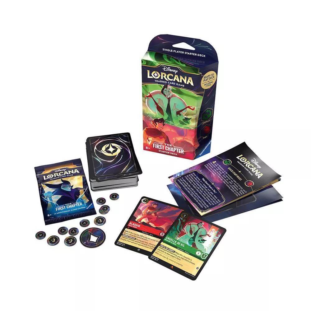 Disney Lorcana TCG The First Chapter Starter Deck (Cruella de Vil and Aladdin) Disney Lorcana TCG The First Chapter Starter Deck (Cruella de Vil and Aladdin)